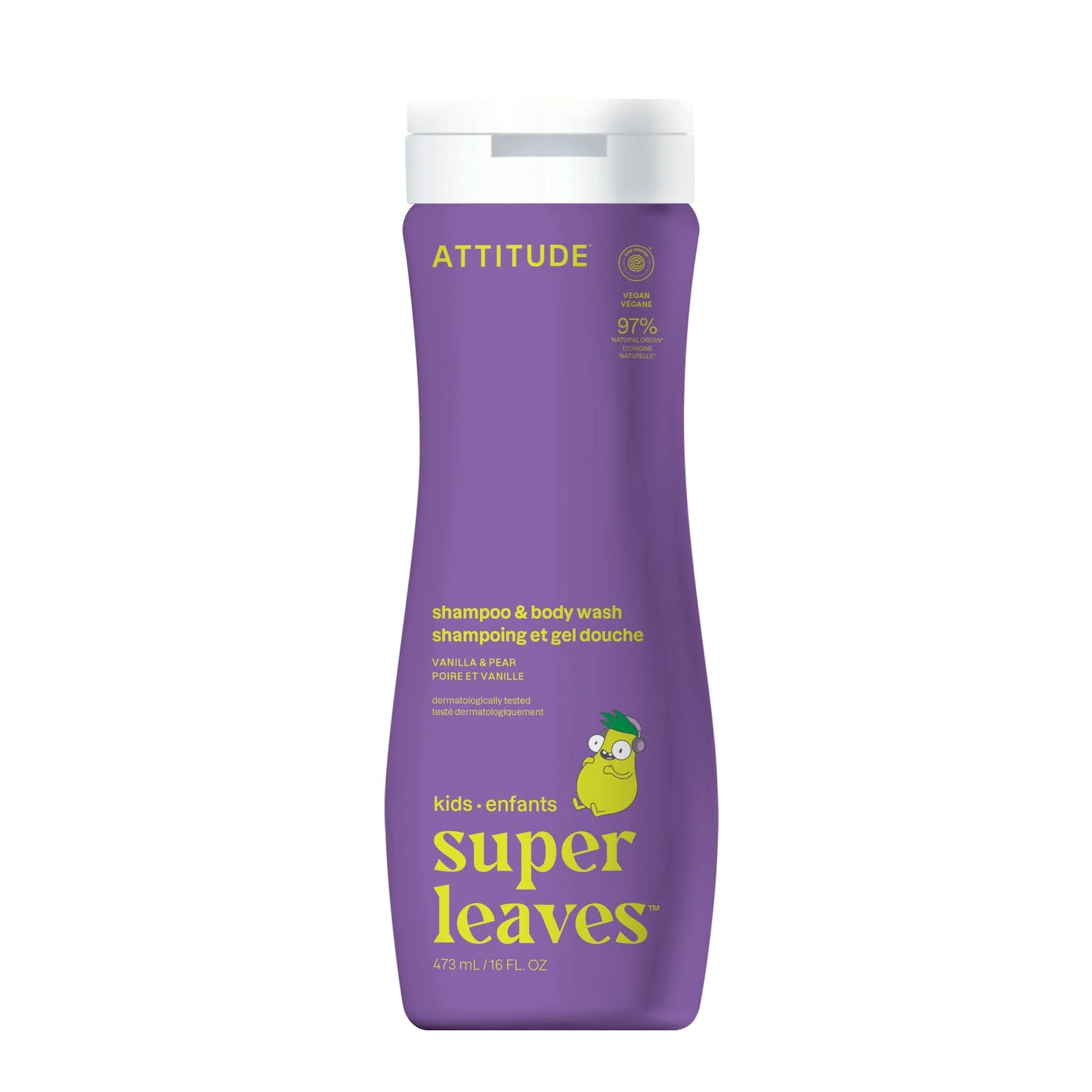 ATTITUDE Shampoo and Body Wash for Kids, EWG Verified Hair and Body Cleanser
