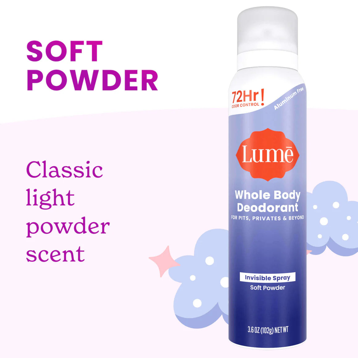 Lume Soft Powder | Spray Deodorant