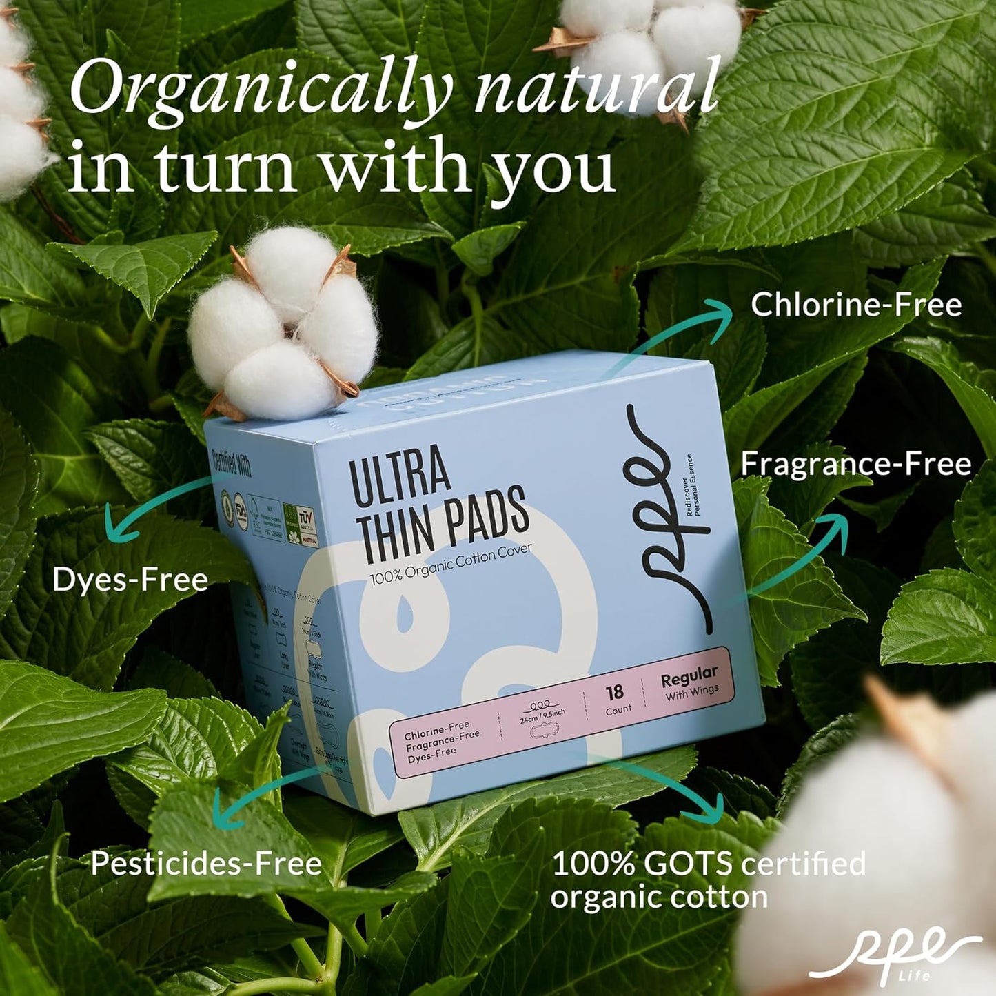 100% Organic Pads - RPE Life