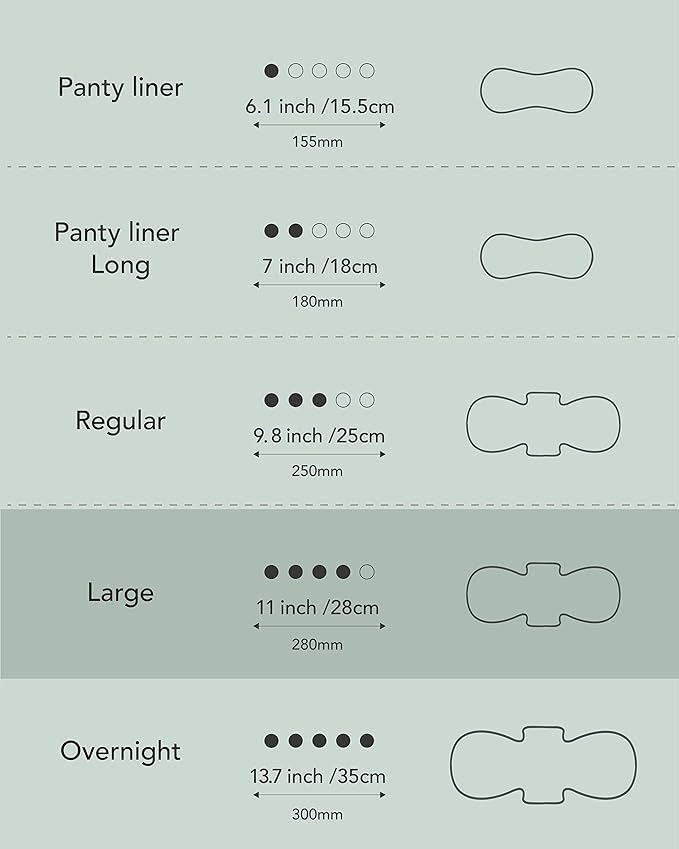 OCBON THIN SANITARY PADS, LARGE