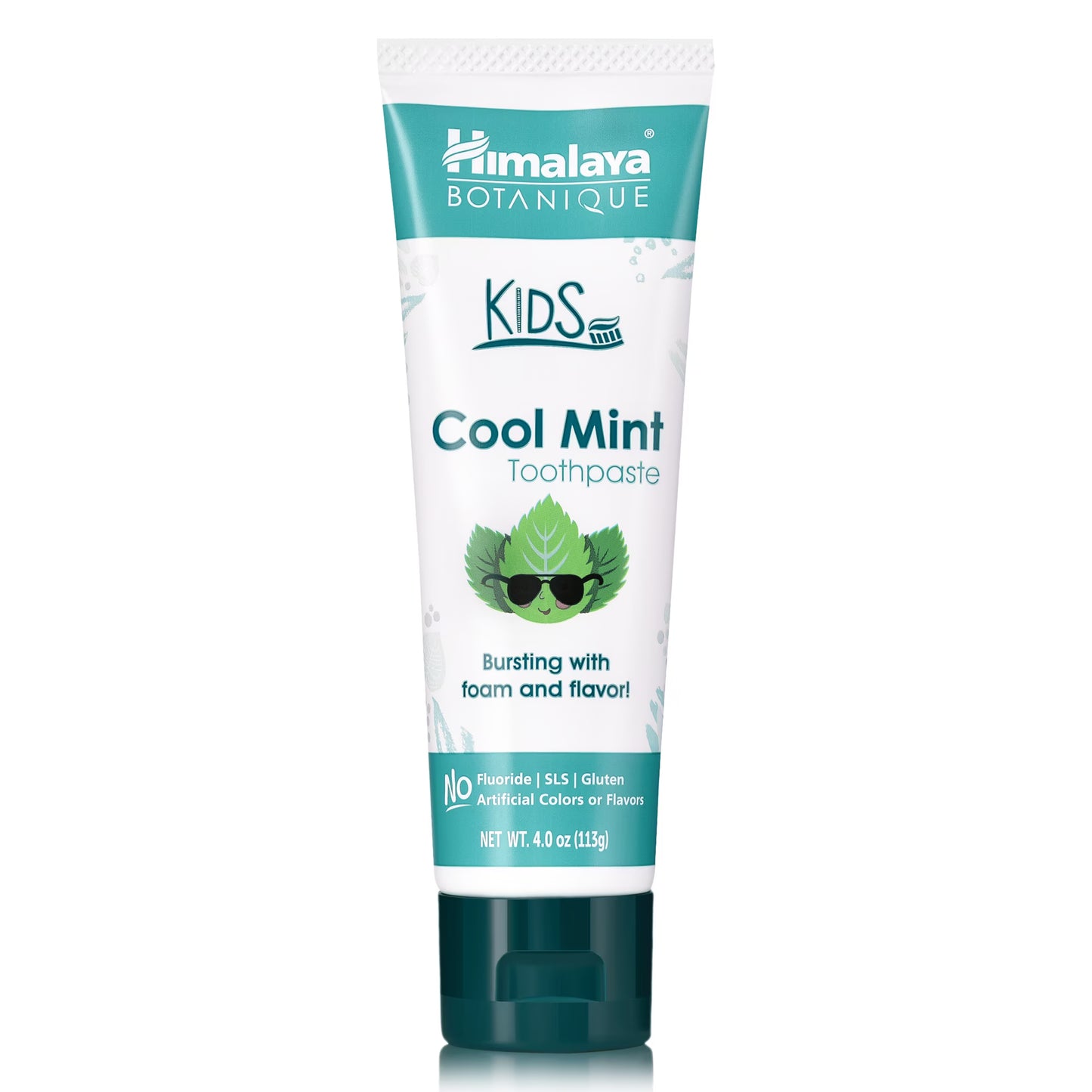 Himalaya Botanique Kids Toothpaste with Xylitol, Cool Mint & Bubblegum Flavor, 4 oz