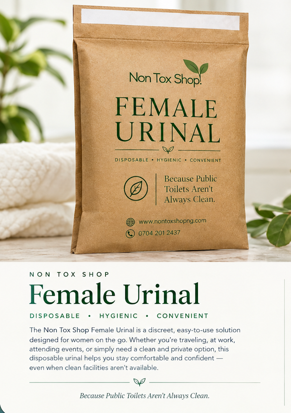 NON TOX SHOP - Female Urinal