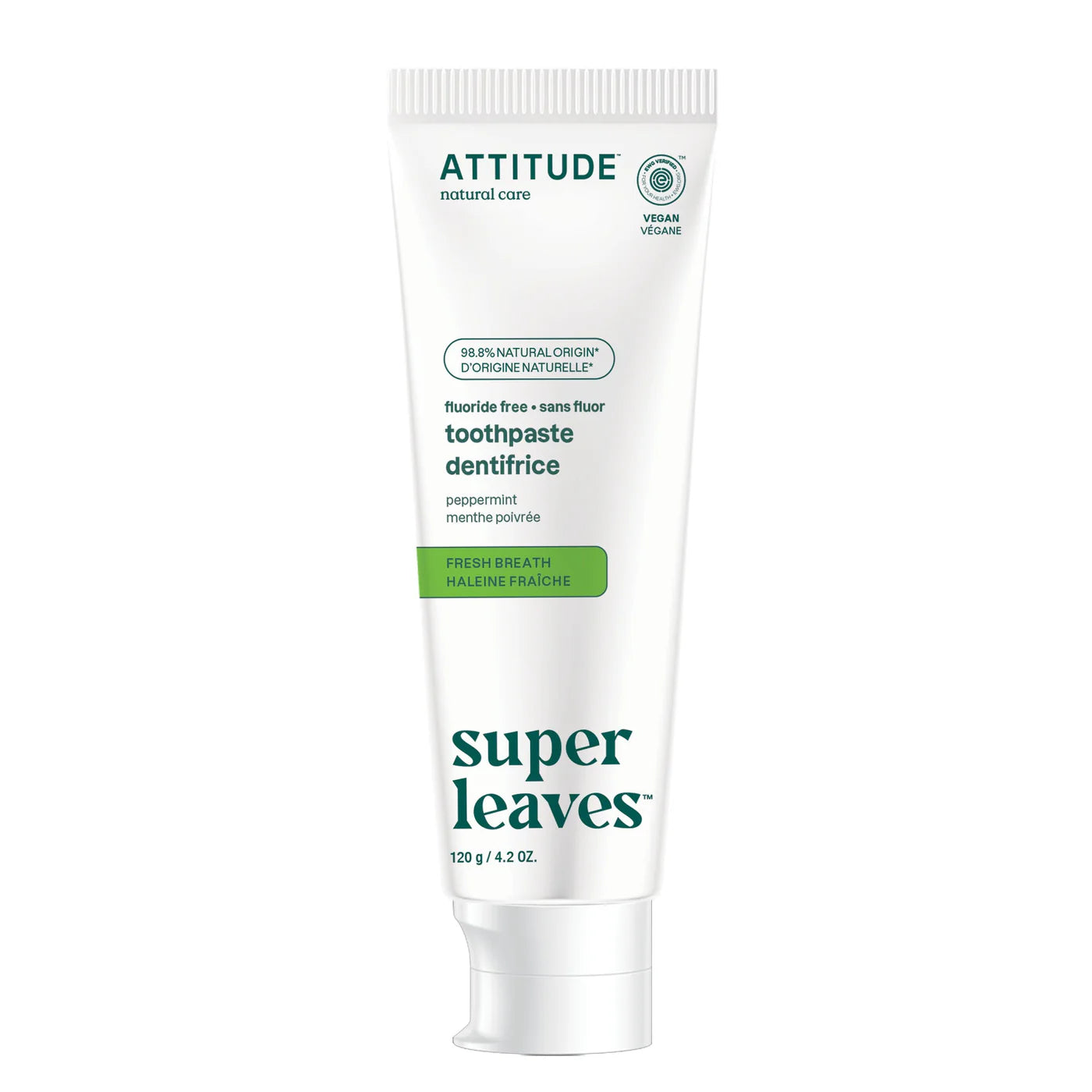 Attitude Fluoride-free Toothpaste - Fresh Breath 4.2oz
