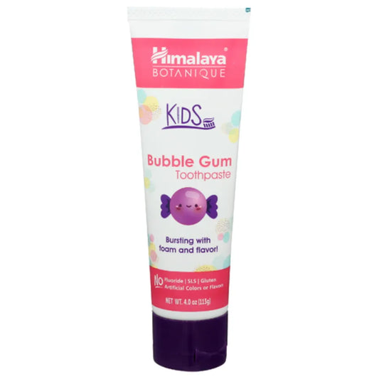 Himalaya Botanique Kids Toothpaste with Xylitol, Cool Mint & Bubblegum Flavor, 4 oz
